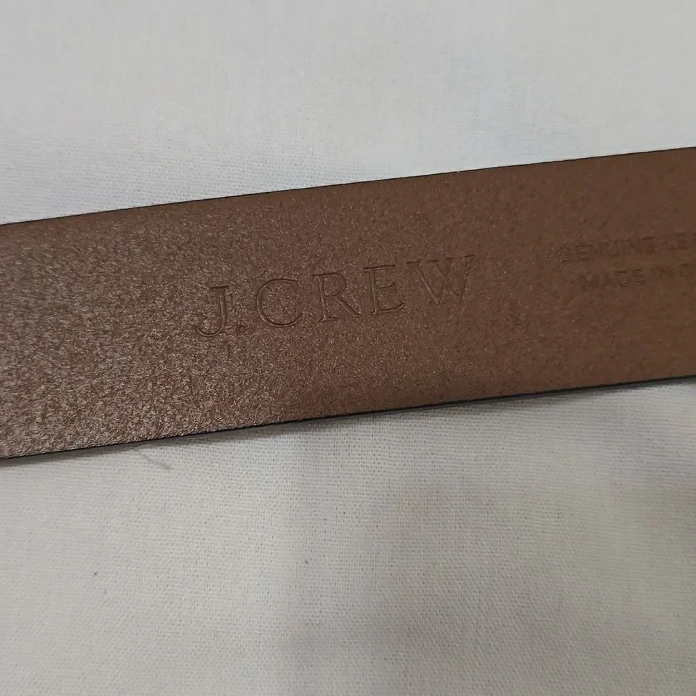 J Crew Cheetah Hair Belt (brass buckle) xs‎
